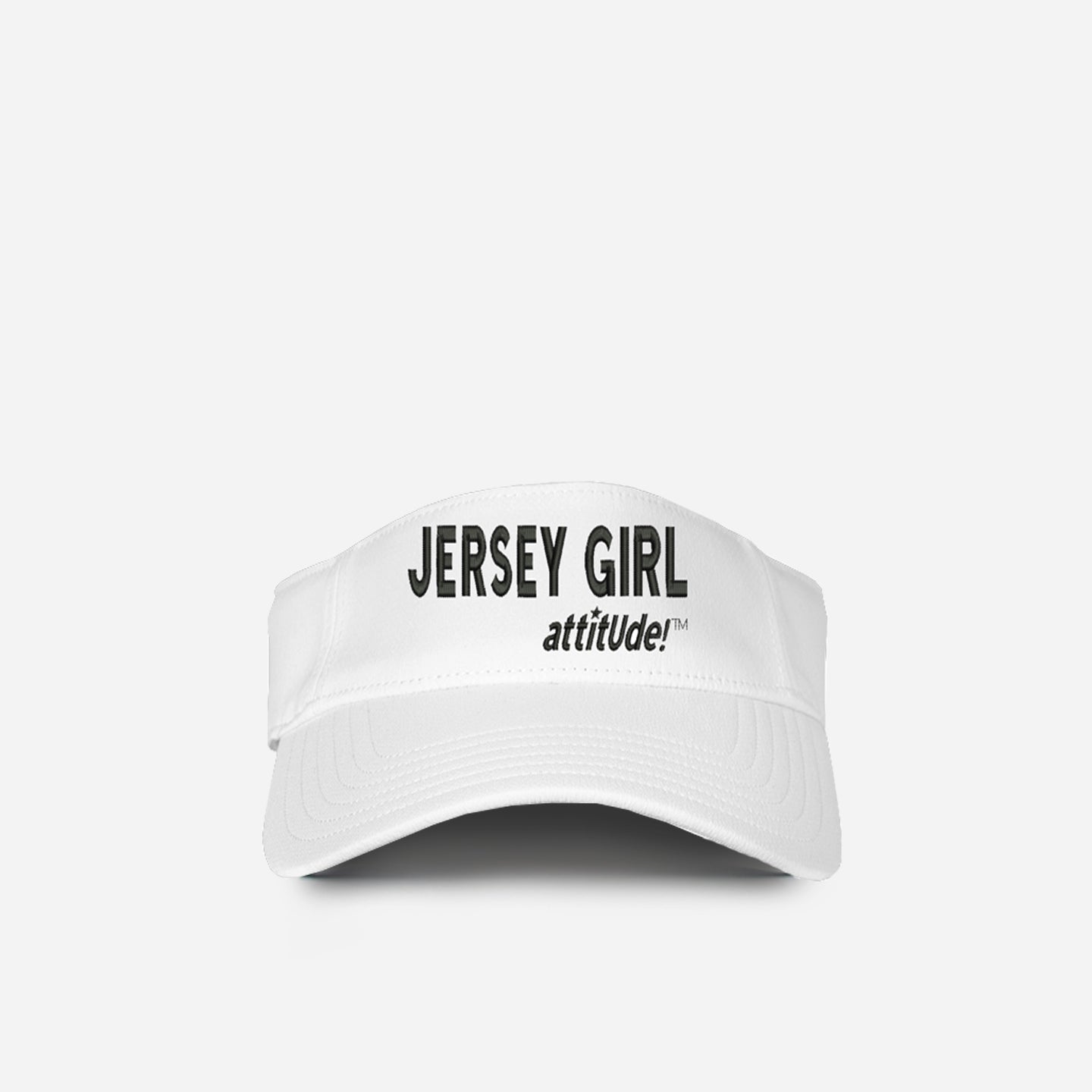 JERSEY GIRL WHITE VISOR